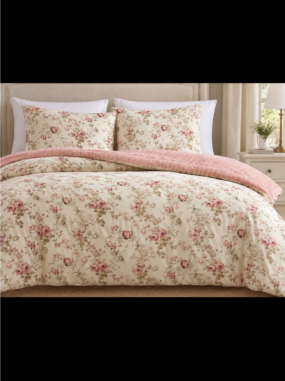 Shabby chic Laura Ashley floral full/queen comforter set